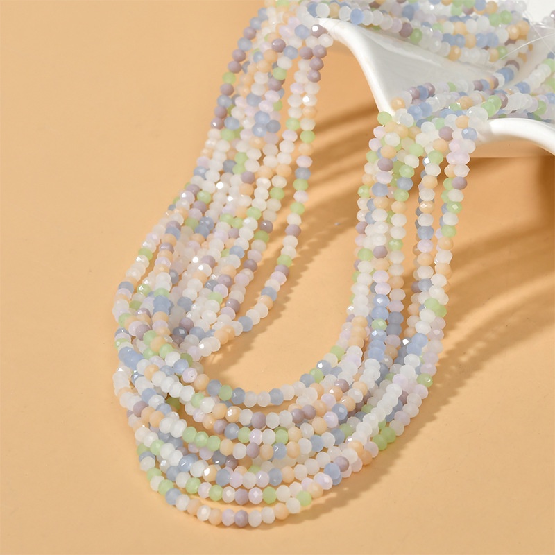 Túi 165 Hạt Xâu Chuỗi Hình Bánh Xe 3mm Nhiều Màu Sắc