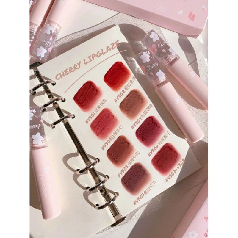 Son Kem Lì Hold Live Hoa Anh Đào Flowers Sakura Velvet Matte Lip Glaze