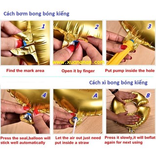Bong bóng kiếng trái tim size lớn 80cm