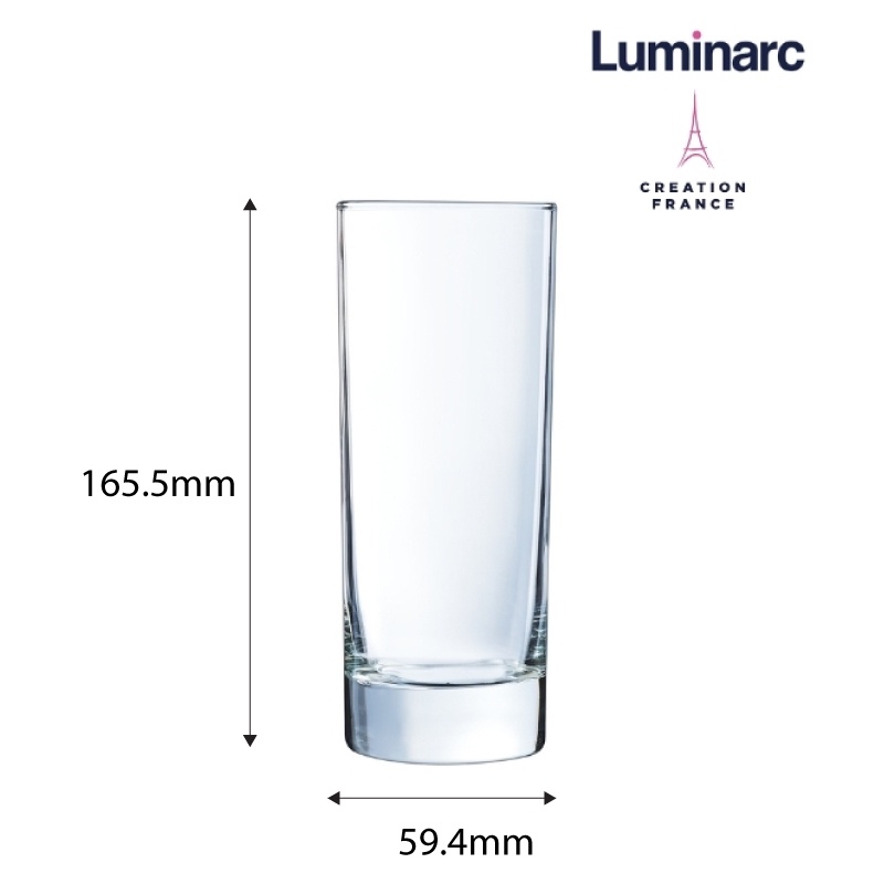 Bộ 3 Ly Cao Thuỷ Tinh Luminarc Islande 310ml - LUISD6237 - 3