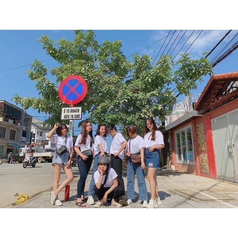 ÁO THUN UNISEX form rộng/ Cotton 100% - Ảnh thật