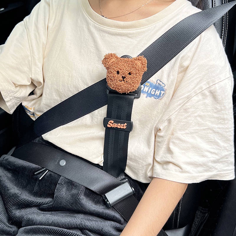 CAR Children's Seat Belt Holder Anti-Strangulation Neck Stopper Cartoon Creative Baby Seat Safety Belt Shoulder Sleeve car interior products
