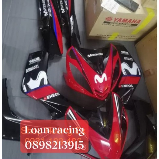 Dàn áo exciter 135 2010 dàn màu 12 món luôn tem zin mới chính hãng - VJC SÀI GÒN