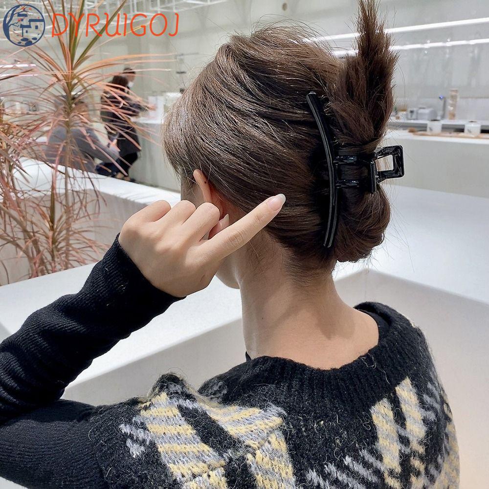 Kẹp Tóc Càng Cua Axit Acetic Màu Sáng Thời Trang Thanh Lịch Cho Nữ