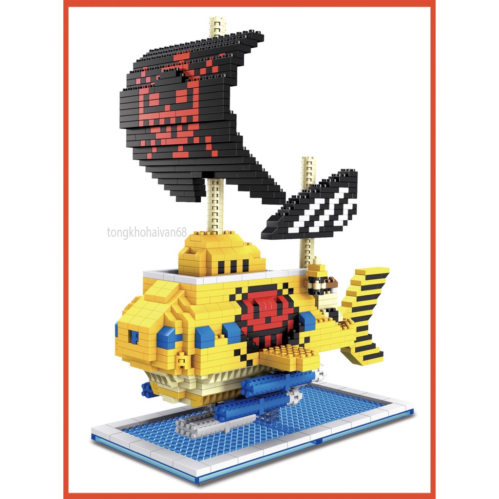 Mô Hình Lắp Ráp Tàu Thousand Sunny  Cướp Biển One Piece - Vua Hải Tặc ,Dùng Để Giải Trí Hoặc Trang Trí