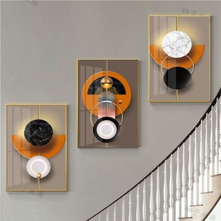 Tranh treo tường cầu thang - tranh tráng gương - trang trí tường phòng khách - decor phòng - sảnh