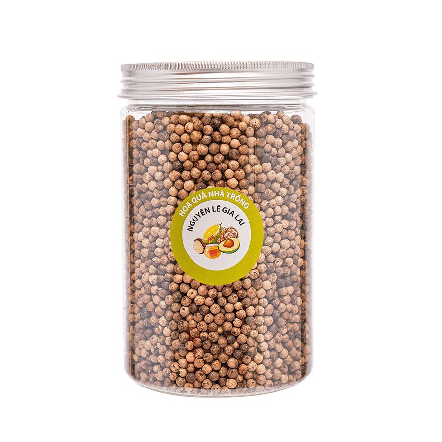 Hạt tiêu sọ Gia Lai - Tiêu chín 100% độ thơm ngon tuyệt đối (Đã sấy chỉ việc sử dụng) Lọ 500gr cao cấp
