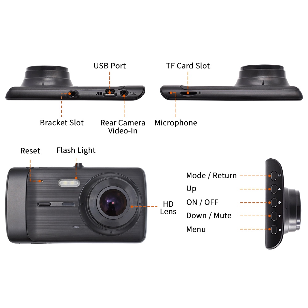 Camera Hành Trình MD318 Smart Car Thiết Kế Nhỏ Gọn Màn Hình Nét Full HD Chất Lượng Cao | BigBuy360 - bigbuy360.vn