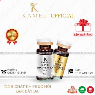 Serum K+ siêu phục hồi da hư tổn trắng da, Xóa mờ các nếp nhăn, liền sẹo, làm đầy sẹo lõm 8ML -Super Reco Karmel