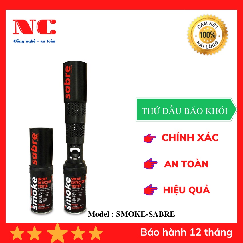 Chai xịt khói cầm tay 150ml Smoke-sabre, lượng khói nhiều, dùng thử các thiết bị báo cháy tự động