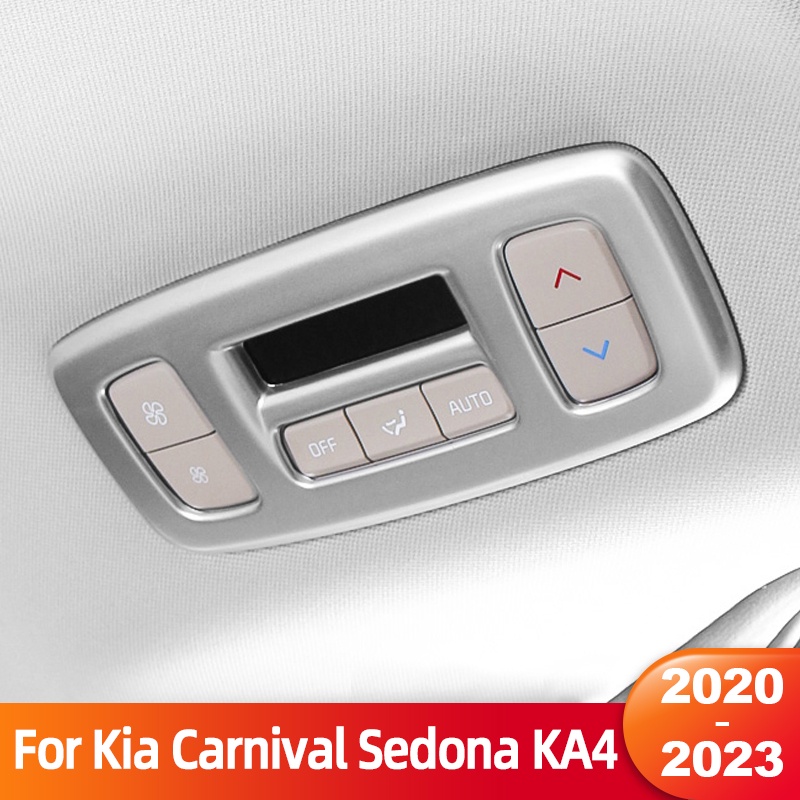 Ốp Nhựa ABS Trang Trí Nút Công Tắc Đèn Máy Điều Hòa Xe Hơi Kia Carnival Sedona KA4 2020 2021 2022 2023