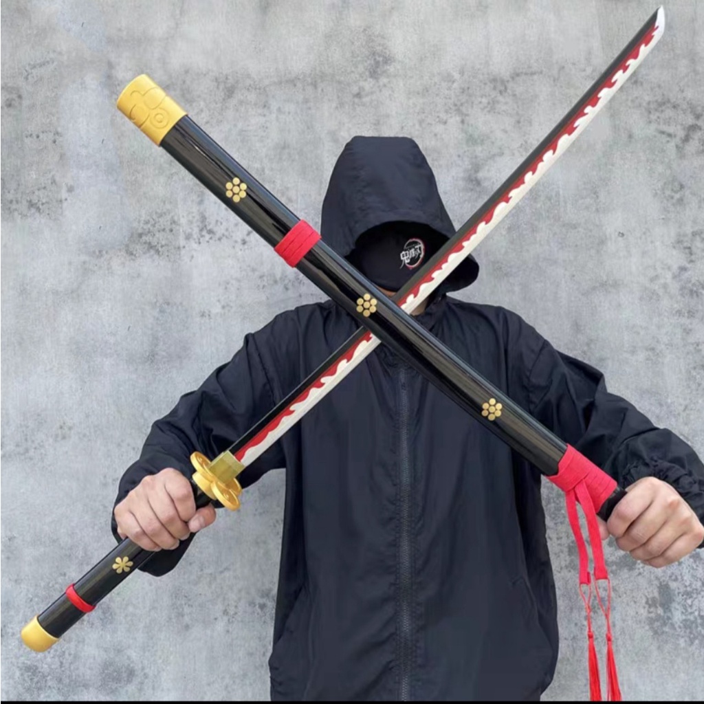 (Lưỡi gỗ dài 1m) Đạo Cụ Cosplay Zoro One Piece và các nhân vật khác trong Kimetsuno Yaiba/Bleach/Sasuke đẹp mắt