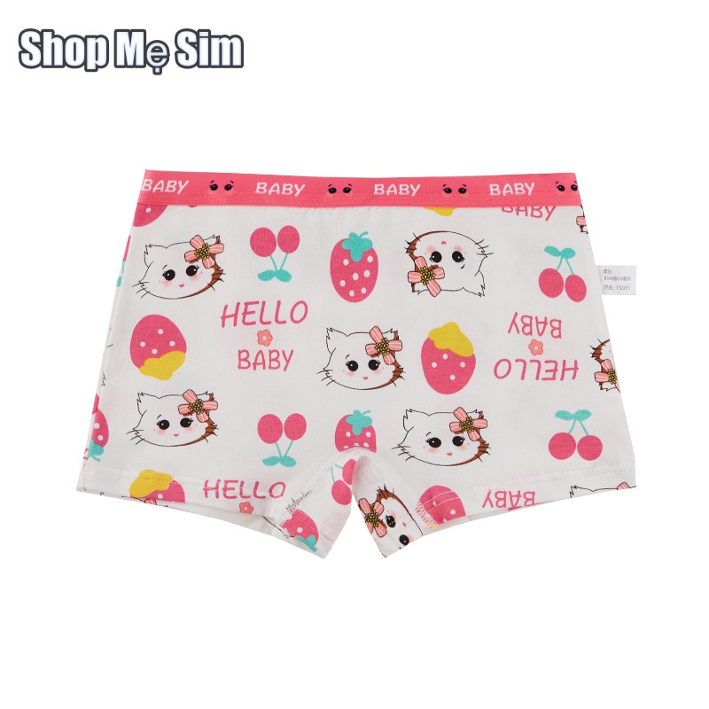 Quần Lót bé gái hello kitty màu hồng dễ thương