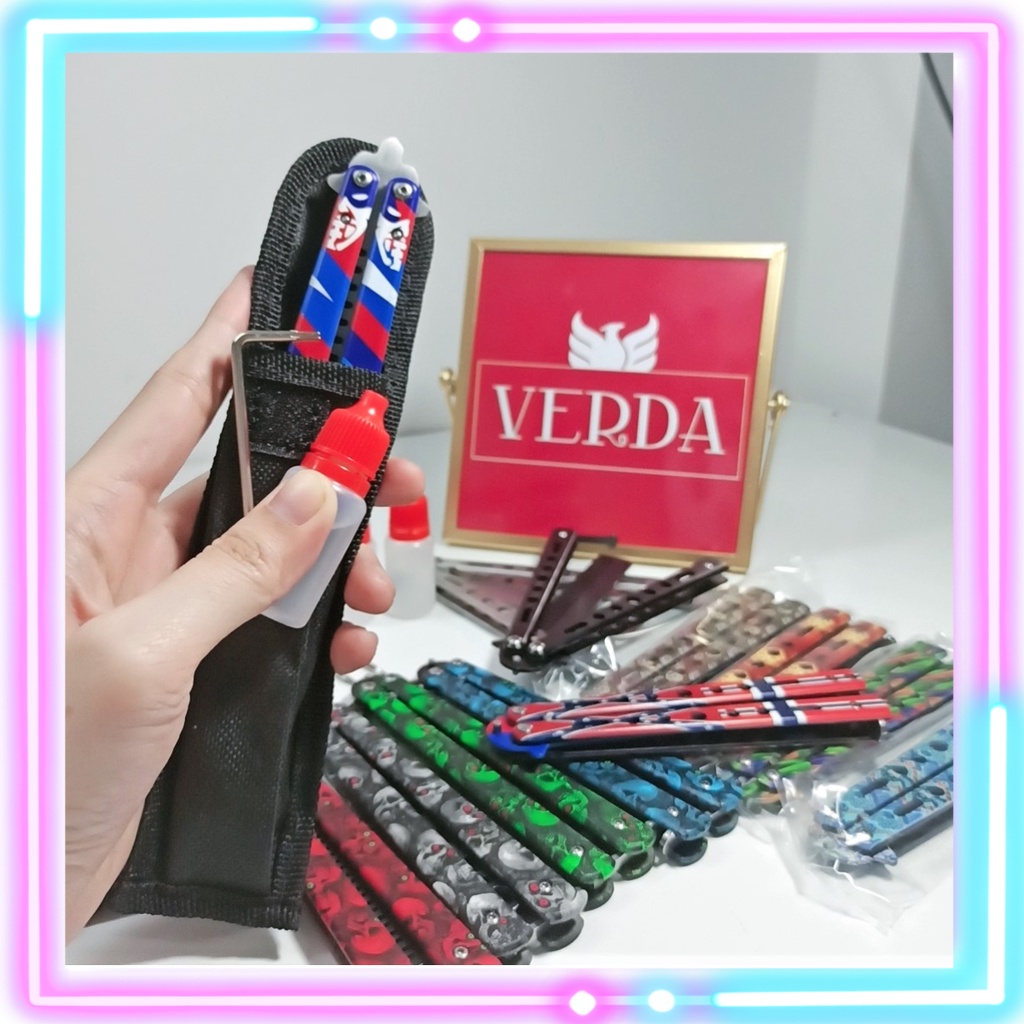 Dầu bảo dưỡng dao balisong - Bao đựng túi lược bướm dao bướm - Bộ Tool Vít 2 đầu T6 T8 Dụng Cụ CSGO Valorant VERDA