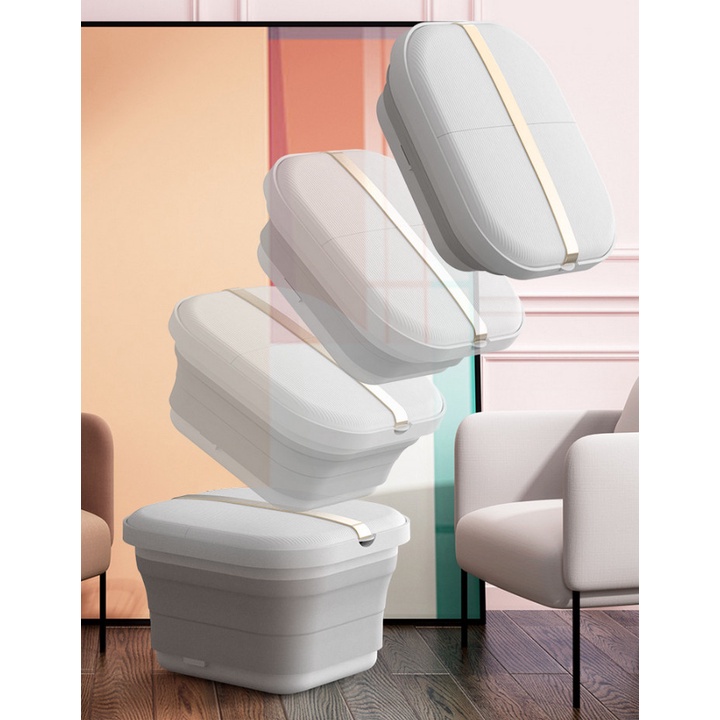 Máy Ngâm và massage chân Folding Foot Bath Điều Khiển Từ Xa - Home and Garden