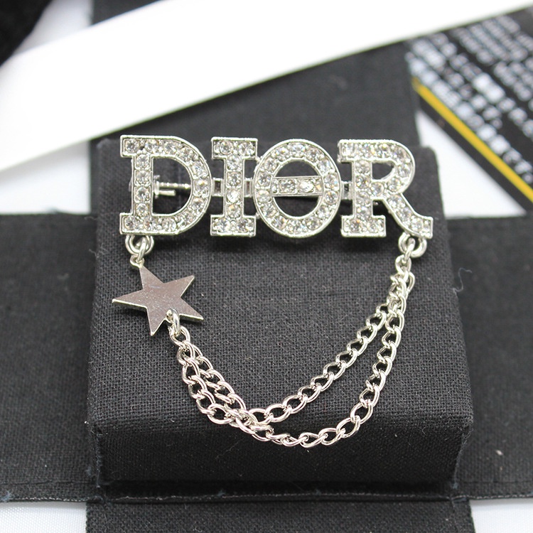 Ghim Cài Áo Hình Chữ Cái Đính Đá Thời Trang Cho Nữ