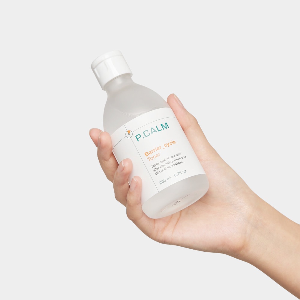 Nước hoa hồng P.Calm Barrier_cycle Toner 200ml dưỡng ẩm mềm mịn cho da nhạy cảm