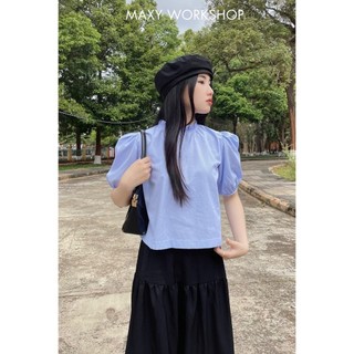 Áo kiểu thắt nơ lưng sau Back Bowtie Top Maxy Workshop