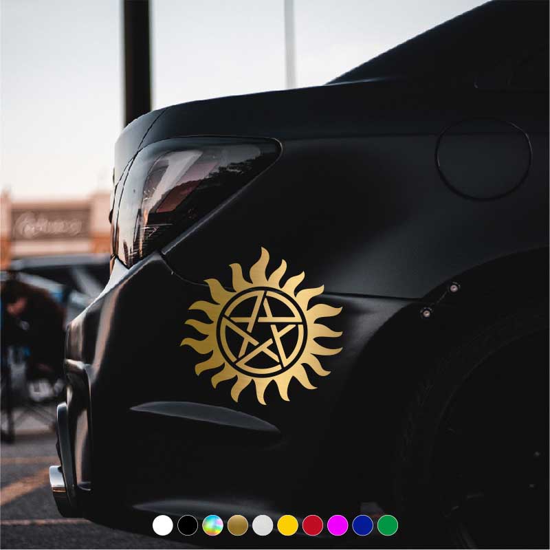 Đề Can Vinyl Chống Thấm Nước Hình Ngôi Sao Sáng Tạo Trang Trí Xe Hơi