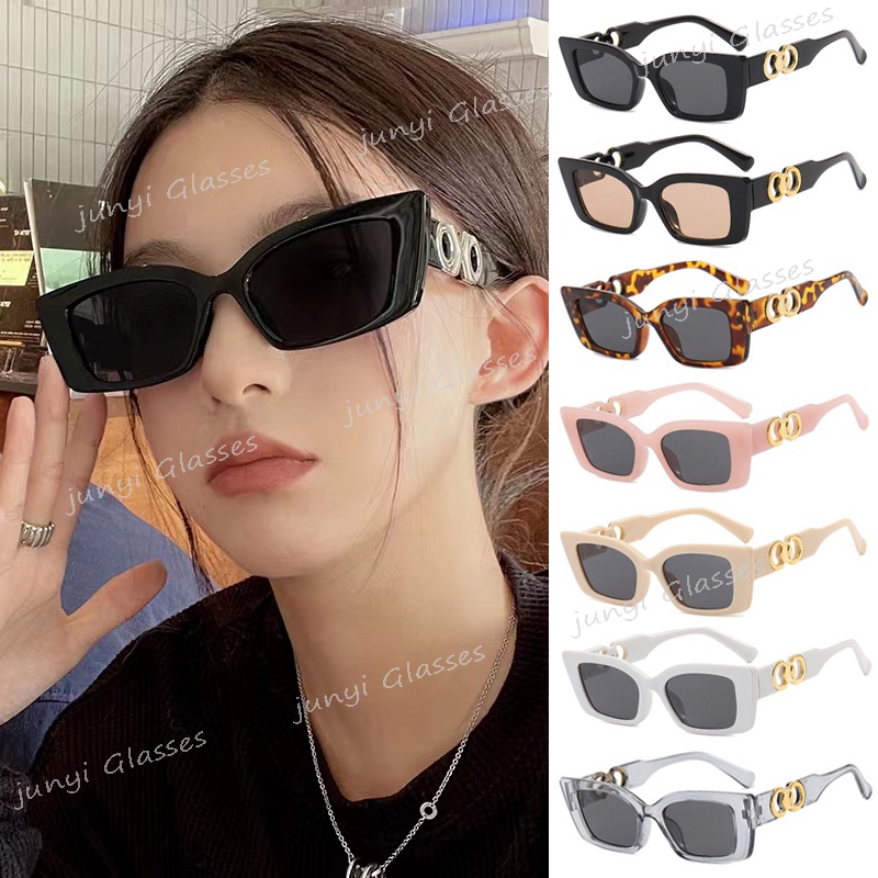 Kính Mát Gọng Vuông Nhỏ Thời Trang Hàn Quốc Cổ Điển Dành Cho Nam Nữ