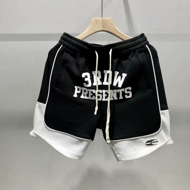 Quần Short Thể Thao In Chữ Phối Màu Sắc Tương Phản Phong Cách Mỹ Thời Trang Mùa Hè Cho Nam