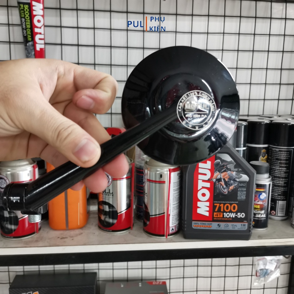 Gương chiếu hậu tròn cầu lồi góc nhìn rộng chân 10li thuận cho xe máy Wave AB SH SH Mode Airblade...