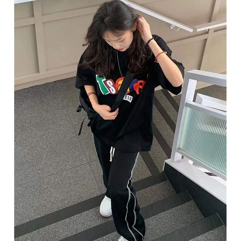 NRVP Áo Thun Tay Ngắn In Hình Thời Trang Đường Phố Hàn Quốc Mới Cho Nữ