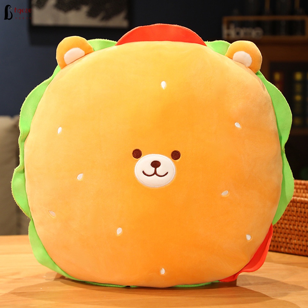Gối Đồ Chơi Bắt Mắt Hình Bánh Hamburger Dành Cho Trẻ Em