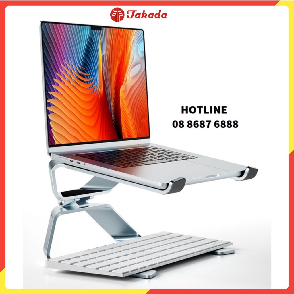 Kệ Giá Đỡ Laptop Macbook 11 inch - 17 inch Nhôm Cao Cấp Xếp Gọn, Điều Chỉnh Độ Dốc P69