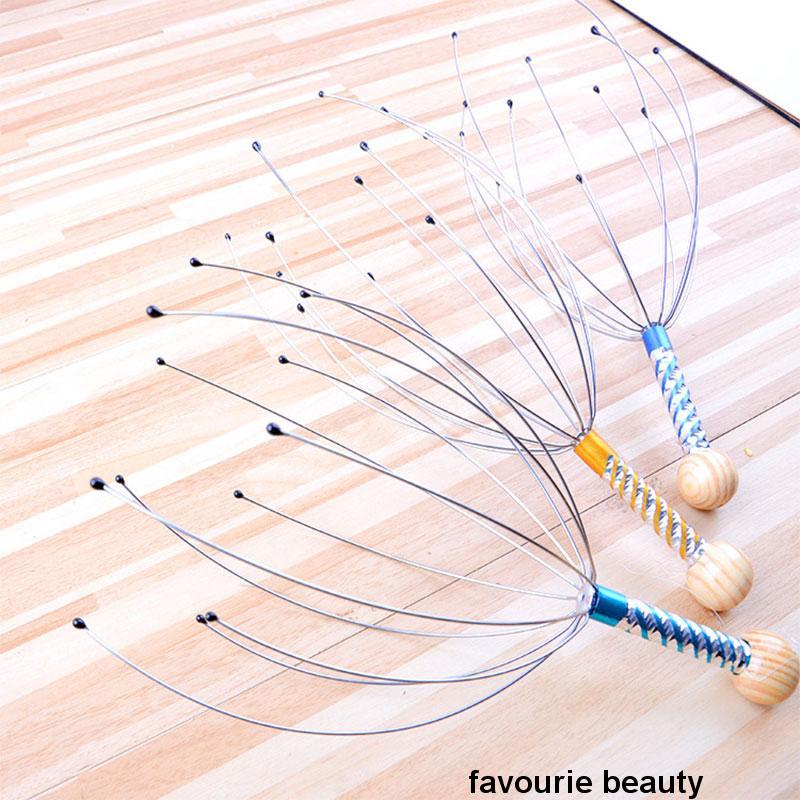 🌺 🌺Máy Mát Xa Đầu Bạch Tuộc Bằng Kim Loại Giúp Thư Giãn Và Giảm Đau Cơ