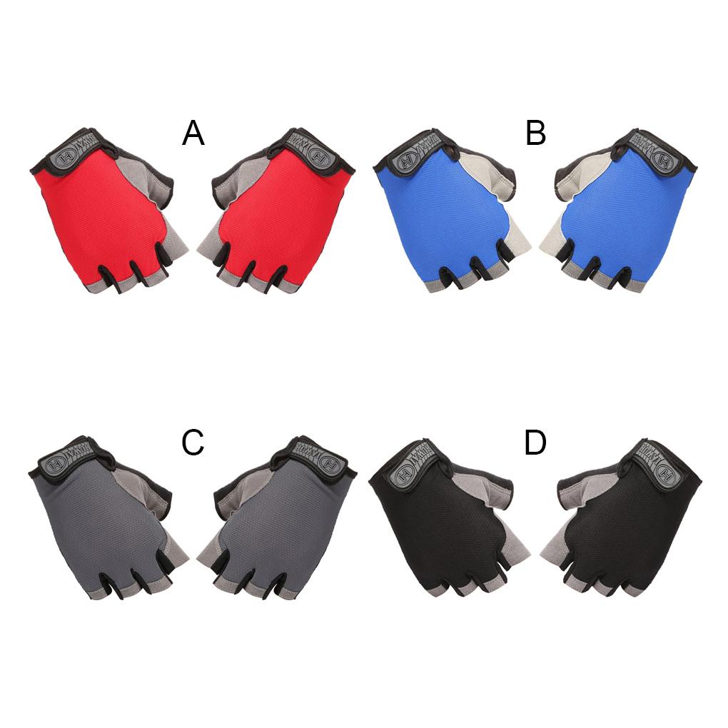Găng Tay Thể Thao Hở Ngón Chống Trượt Thoáng Khí Cho Nam Nữ