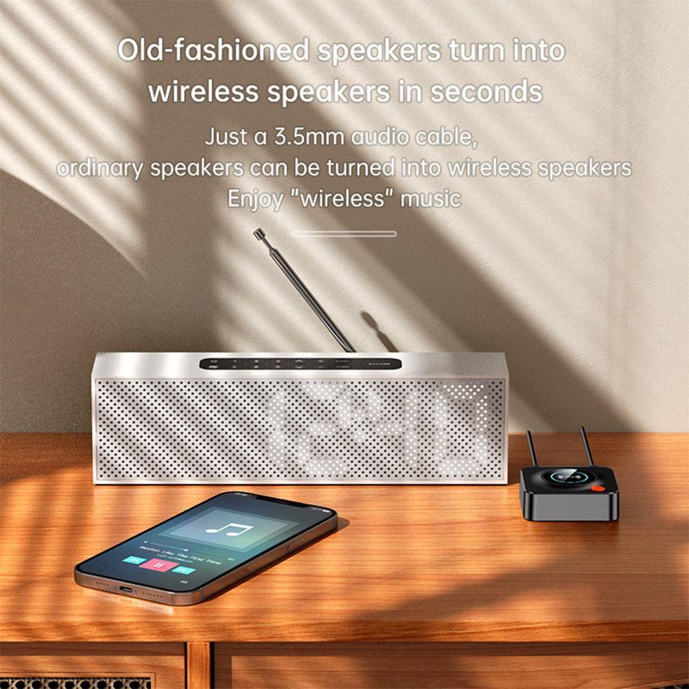 .Thiết Bị Nhận Tín Hiệu Âm Thanh Bluetooth 5.1 Giắc Cắm 3.5mm