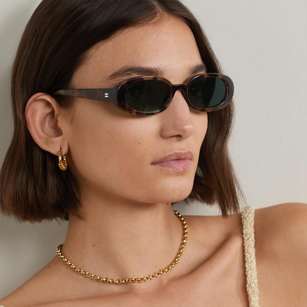 Kính Mát Hình Oval Thời Trang Mùa Hè Cho Nam Nữ