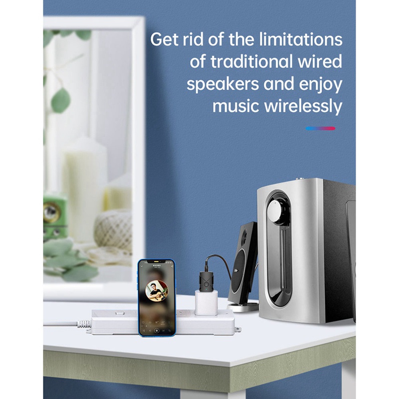 Usb Bluetooth 5.2 Nhận Tín Hiệu Âm Thanh Aux Giắc Cắm 3.5mm Dùng Cho TV / Xe Hơi