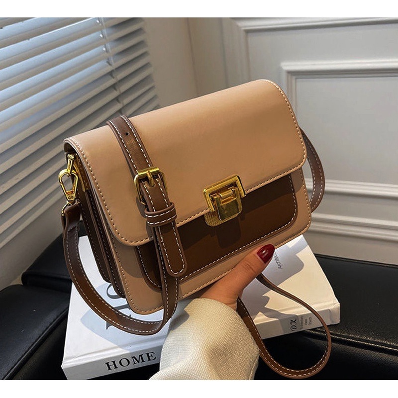 Túi đeo chéo nữ Bag.thanhthu khoá gập trơn phù hợp với mọi thời trang 692