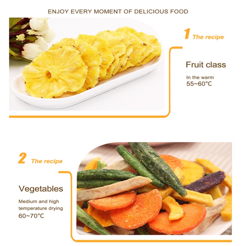 Máy sấy thực phẩm và hoa quả 6 khay FD-06, công suất 600W - Bảo Hành 12 Tháng