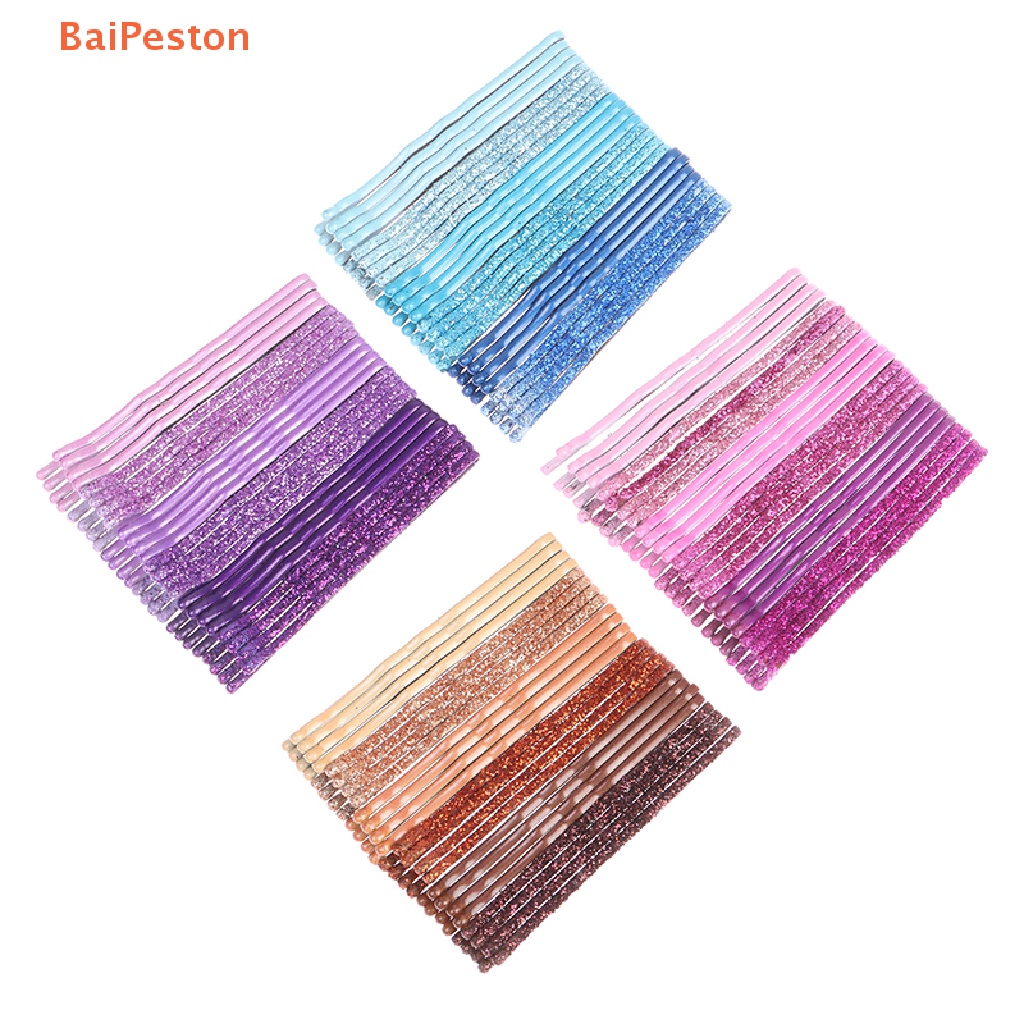 Set 24 Kẹp Tóc Kim Loại Gợn Sóng Thời Trang