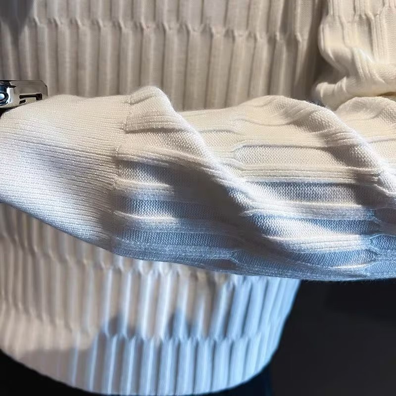 Áo Sweater Dệt Kim Màu Sắc Trơn Thời Trang Thu Đông Cho Nam Giới Có Size M-3XL