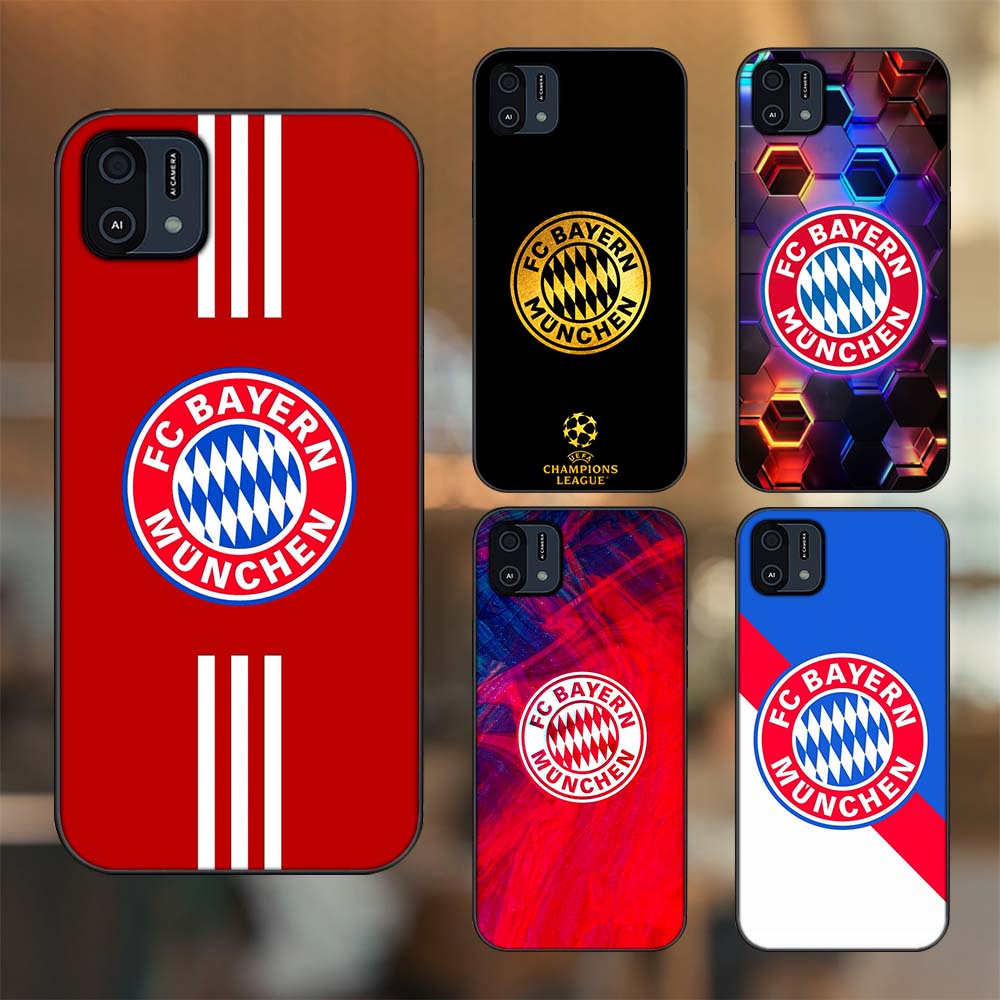Ốp lưng Oppo A16K viền đen in hình CLB Bóng Đá Bayer Munich