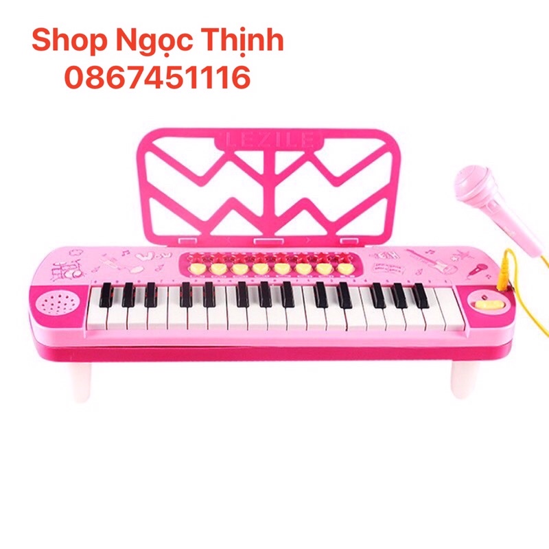 Hàng Có Sẵn Giao Ngay Đồ Chơi Đàn Piano Có Nhạc Và Micro Giúp Bé Học Hát Vui Vẻ