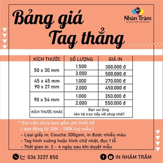 TAG MAC giấy in theo yêu cầu