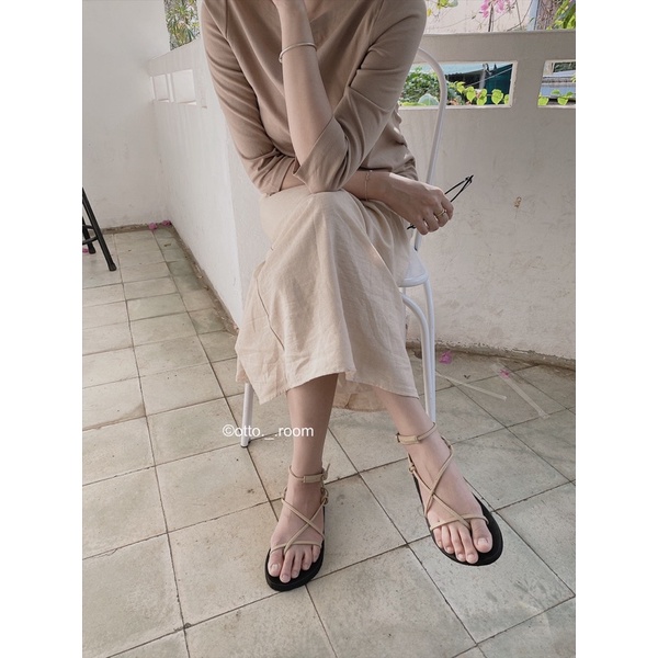 Giày sandal quai mỏng đan chéo