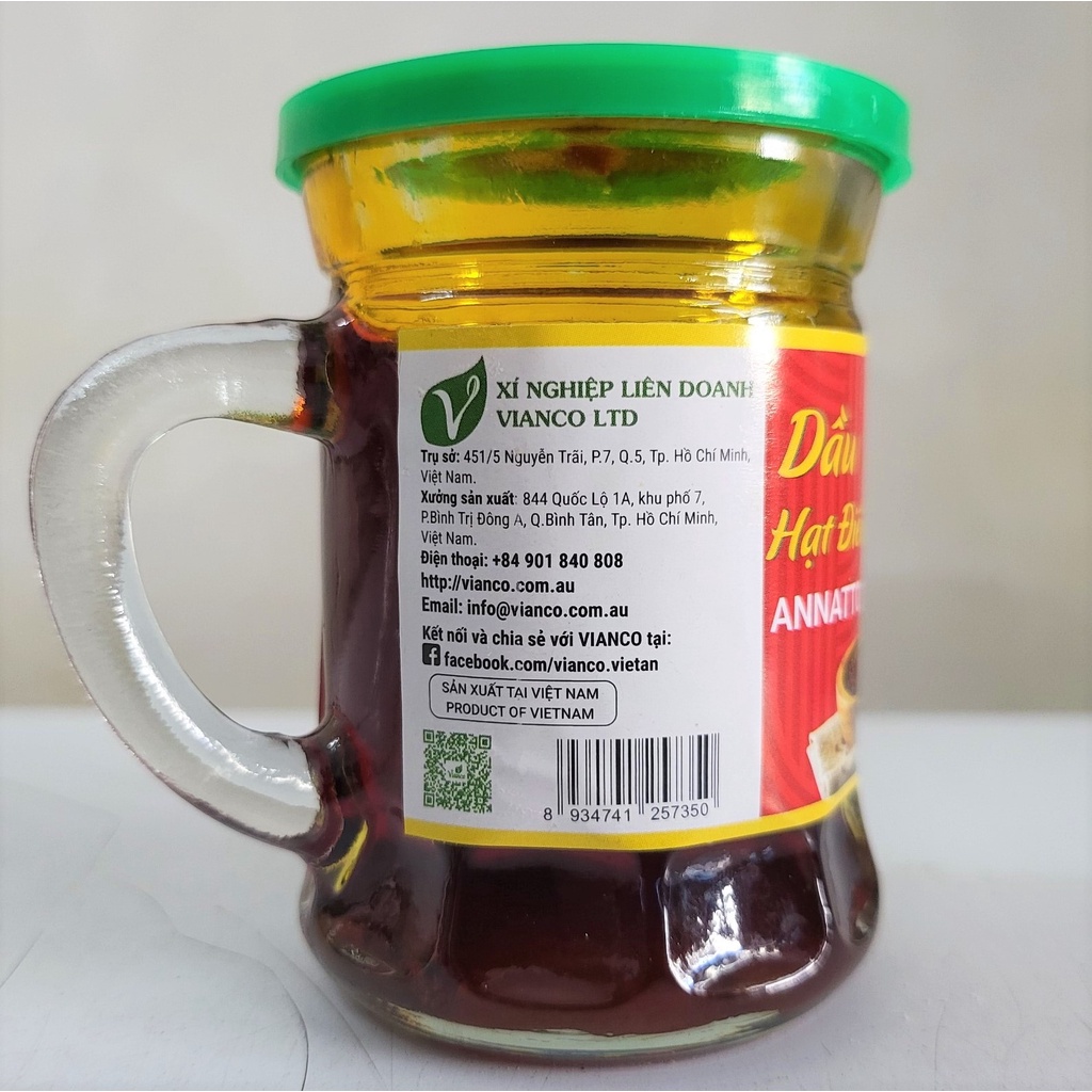 [Ly nhỏ 50g] DẦU HẠT ĐIỀU MÀU [VN] VIANCO Annattto Oil