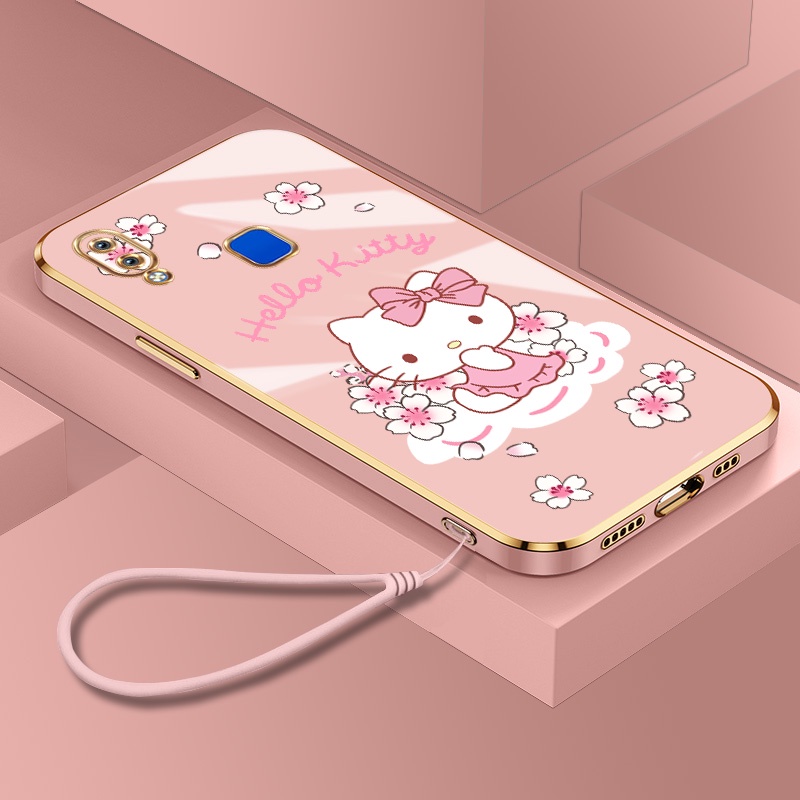 Ốp Điện Thoại Silicone TPU Mềm In Hình Hello Kitty Cho Vivo Y91 Y91i Y93 Y1S Y91C Y93S Y95 V9 Y85 Y85A