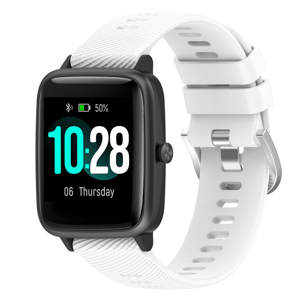 Dây Đeo Bằng Silicone 18mm 19mm 20mm 22mm Cho Đồng Hồ Garmin Venu 2S Vivoactive 4S Active S ID205 ID216 Uwatch Ufit