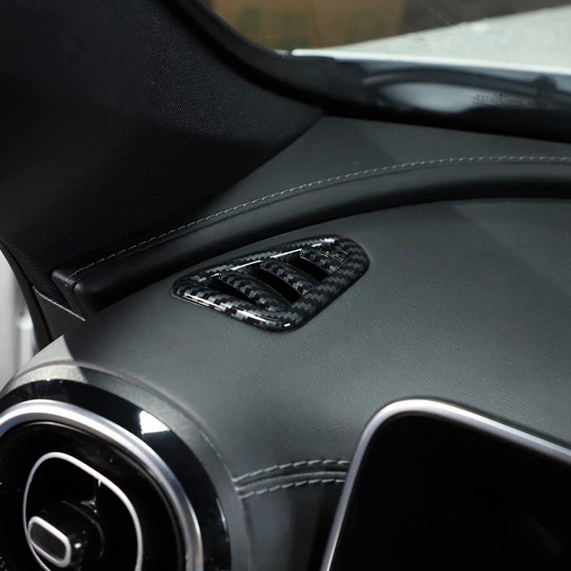 Khung Nhựa ABS In Họa Tiết Sợi Carbon Gắn Lỗ Thông Gió Xe Hơi Mercedes-Benz C-Class W206 C200 C300 2022