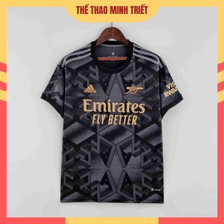 Áo bóng đá clb arsenal đỏ, hồng, đen - quần áo bóng đá cao cấp - mẫu mới 2023