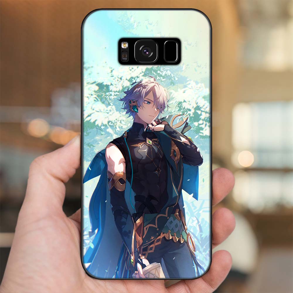 Ốp lưng Samsung S8, S8 Plus viền đen in hình Alhaitham Genshin Impact