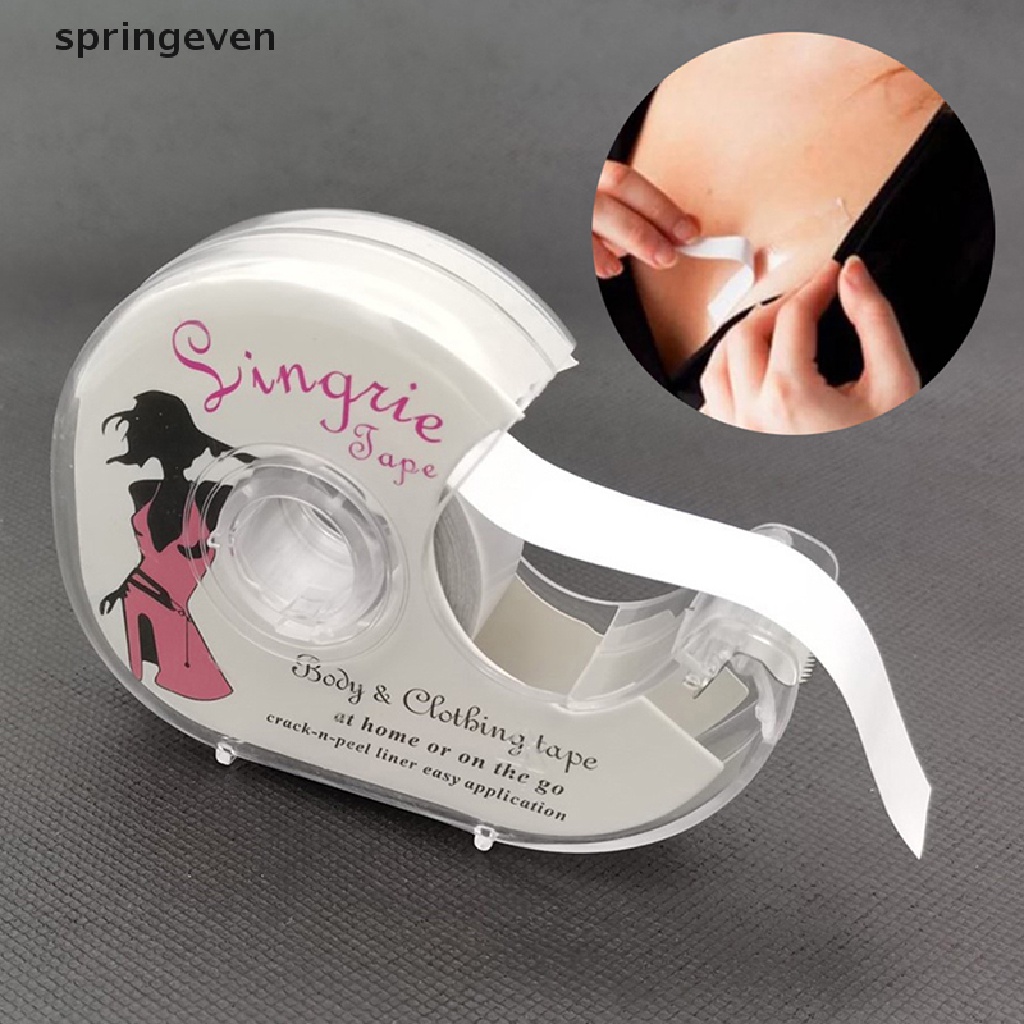 Cuộn Băng Keo Hai Mặt 3 / 5M Tự Dính Giúp Cố Định Cổ Áo / Đầm / Đồ Lót An Toàn Tiện Dụng