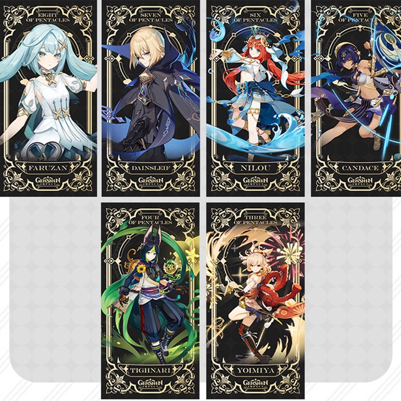 Bộ 56 Thẻ Bài Anime Genshin Va Chạm Độc Đáo Thú Vị